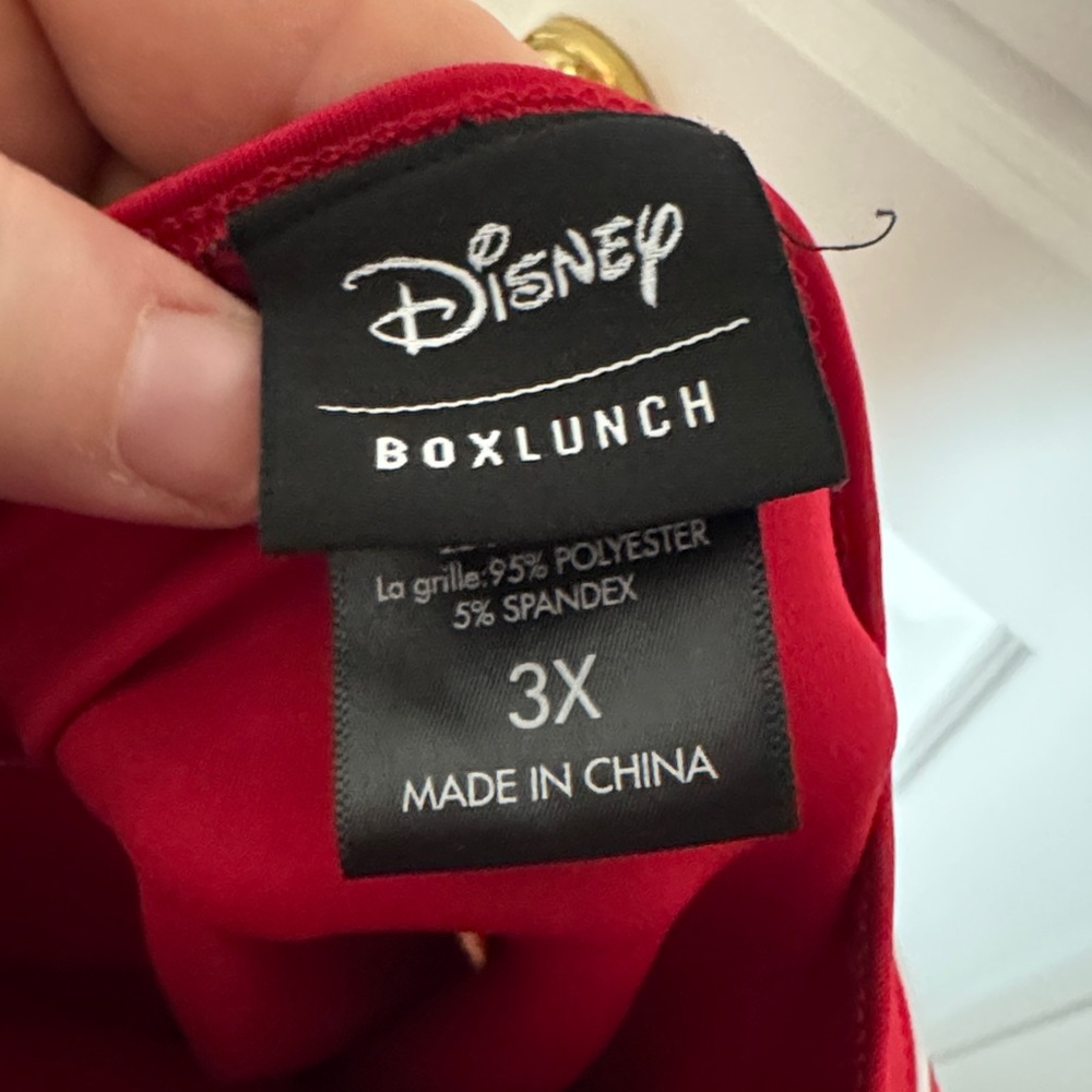 EUC Disney Box Lunch Baymax Big Hero Red One Piece Swimsuit/Active Dress Size 3x - Picture 13 of 14